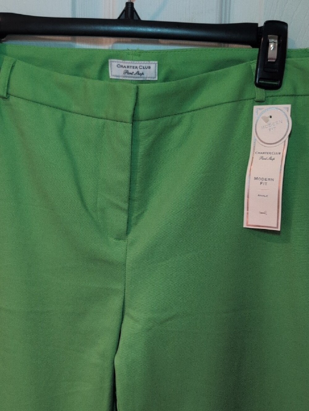 Charter Club Bright Green Stretch Trousers - Women's - Picture 2 of 5